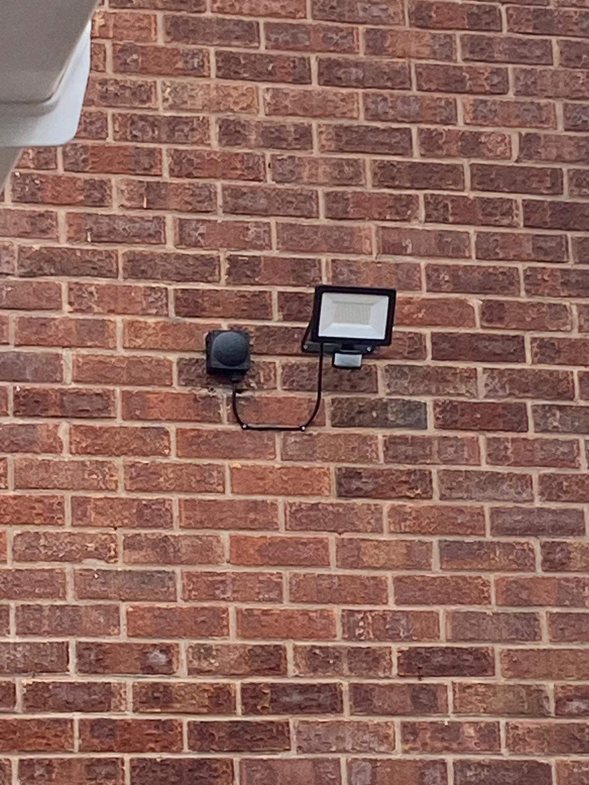 An outdoor spotlight done in Hatton