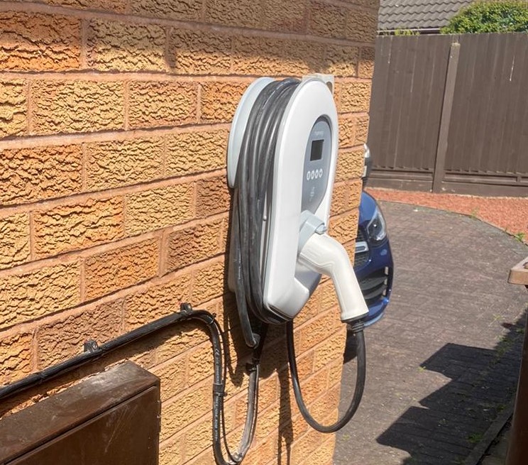 In Hatton we installed a EV charger