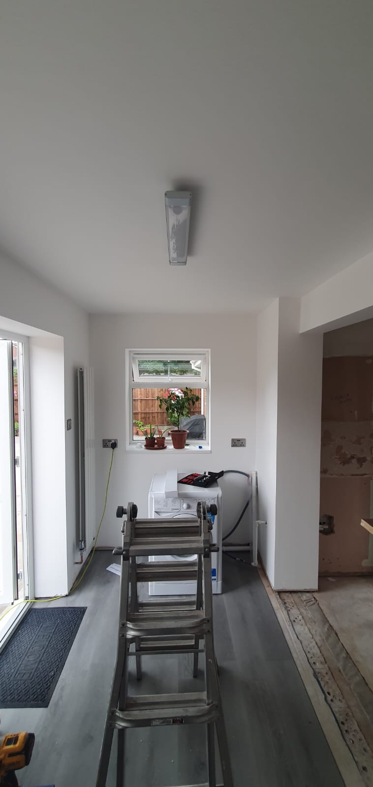 Lights and sockets being installed in a home in Hatton