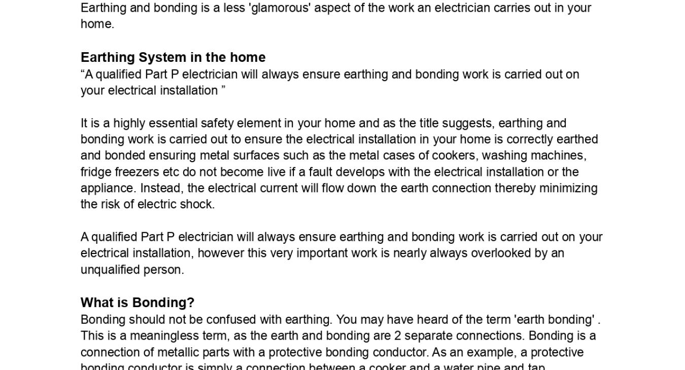 Earthing & Bonding 